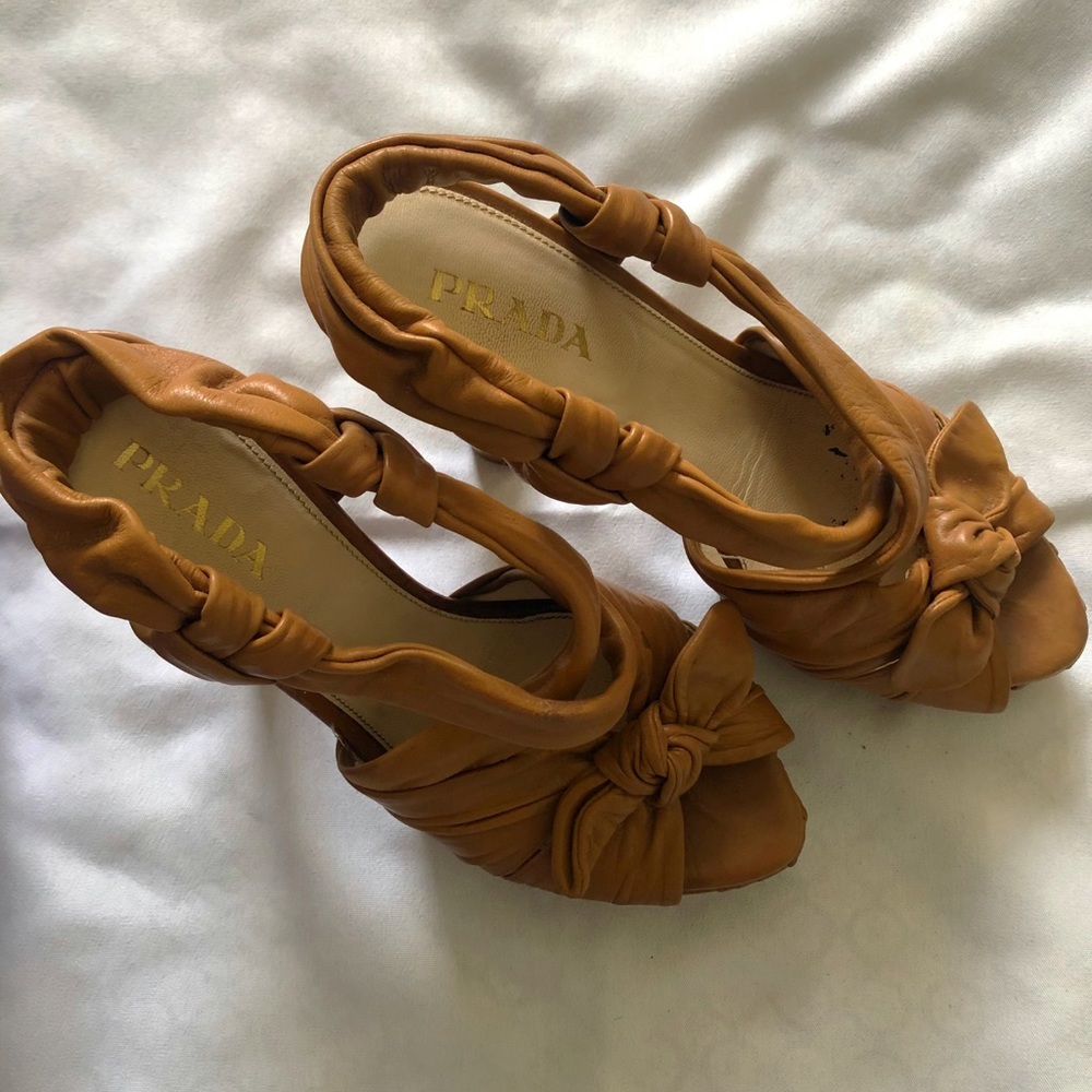 Original Prada Tan Sandals